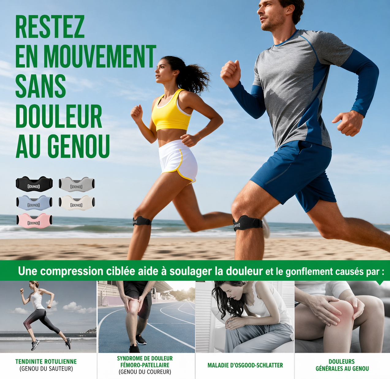 Aytrea™-Bande de soutien pour genou